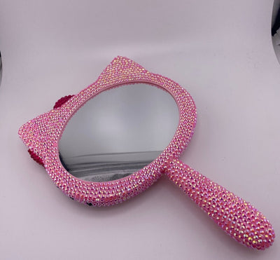 Pink Bling Handheld Mirror