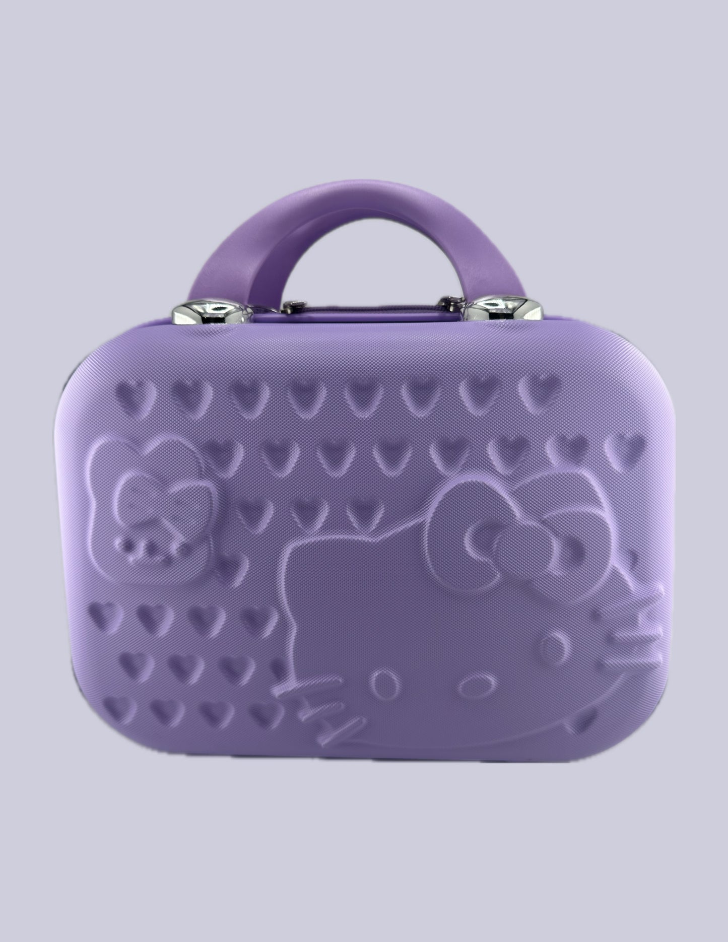 Hello Kitty Hard Shell Makeup Case purple hearts