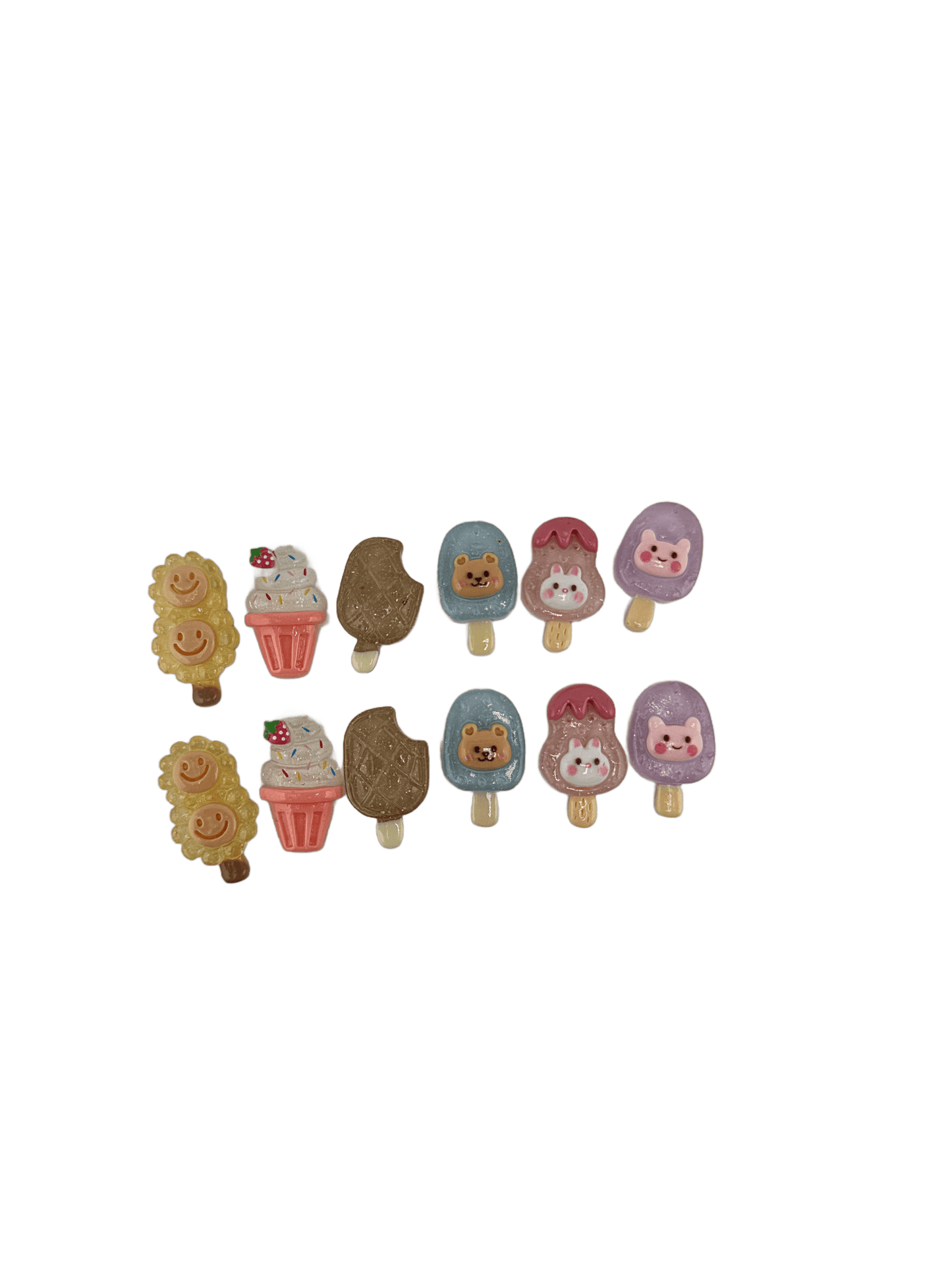 Popsicle Dessert Resin Charms 12 Pieces