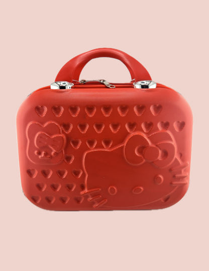 Hello Kitty Red Hearts Hardshell Makeup Case