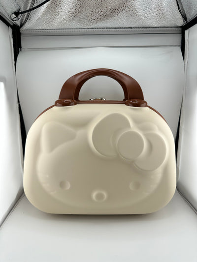 Hello Kitty Luggage Case- Cream and Brown