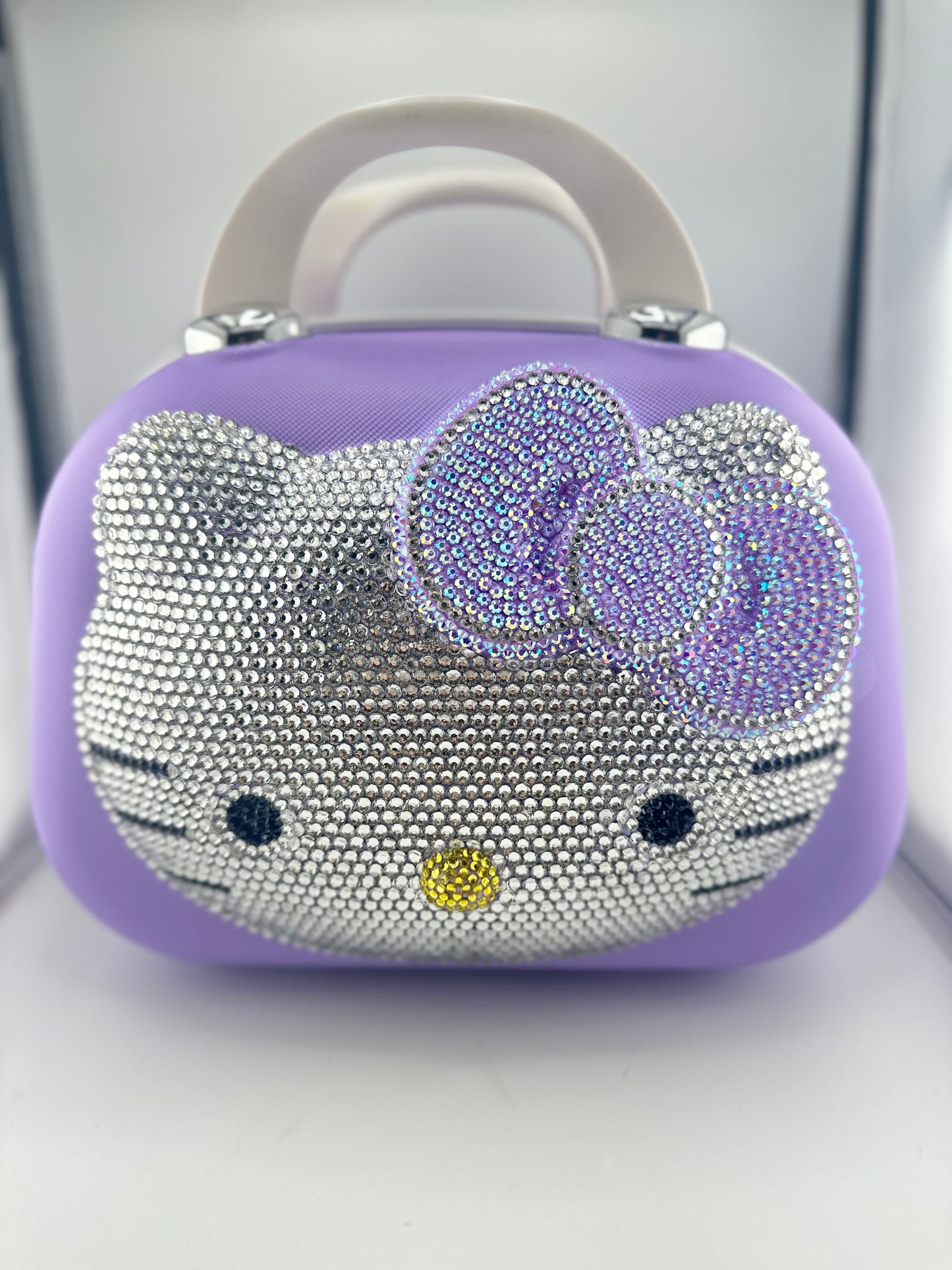 Bling Purple Hello Kitty Carry On Case