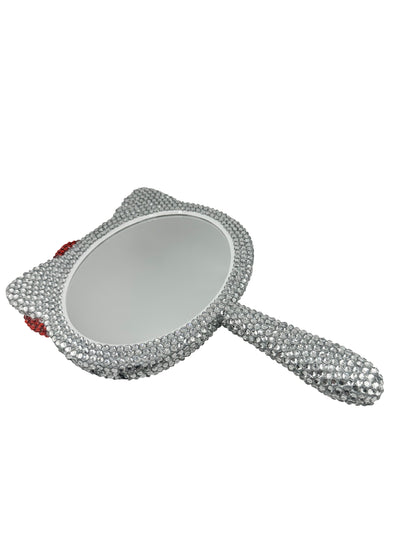 Silver Bling Handheld Mirror