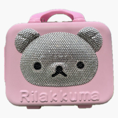 Rilakkuma Bling Rhinestone Suitcase- Pink