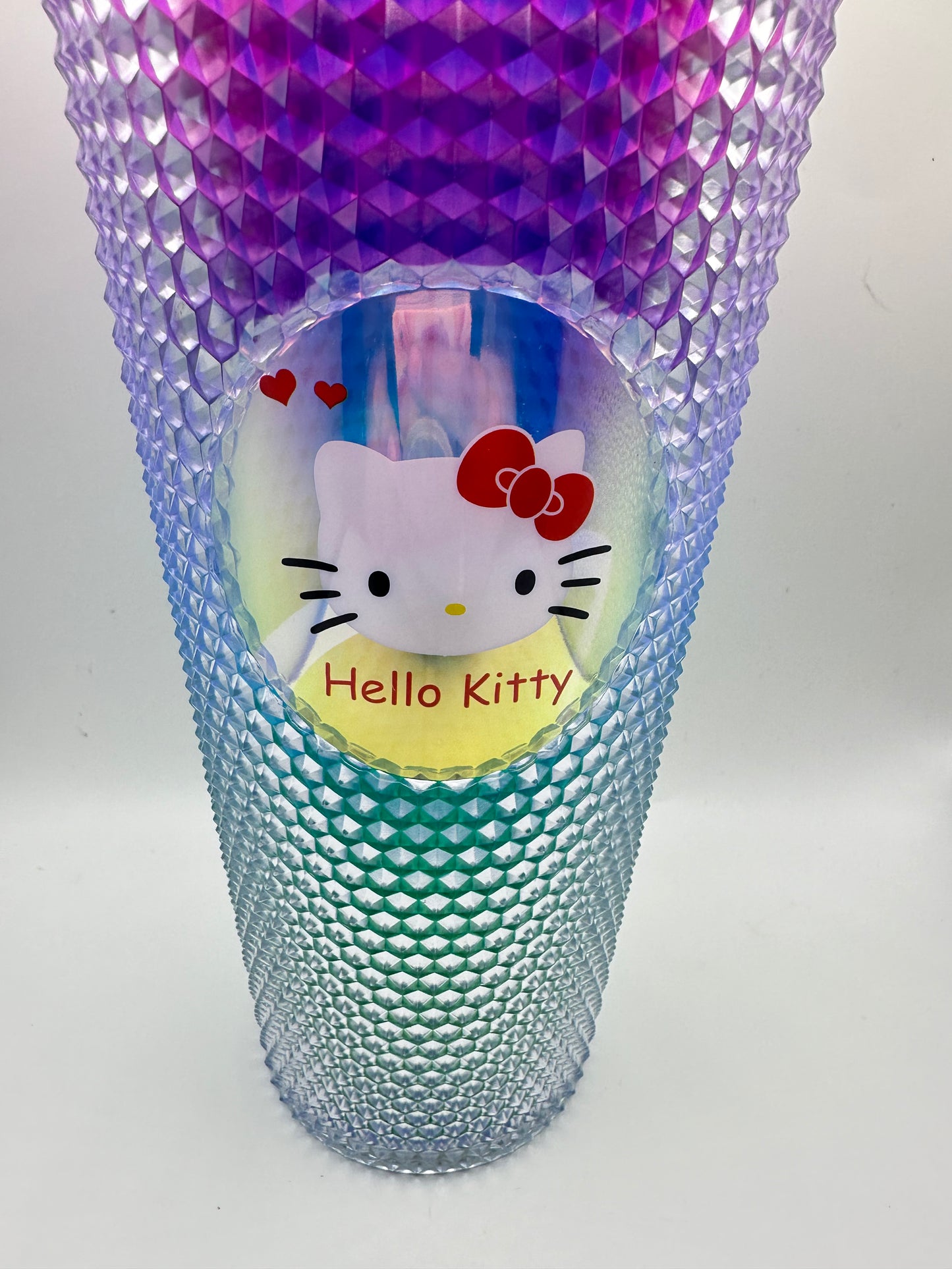 Hello Kitty 24 OZ Studded Tumbler with Lights on bottom- No straw