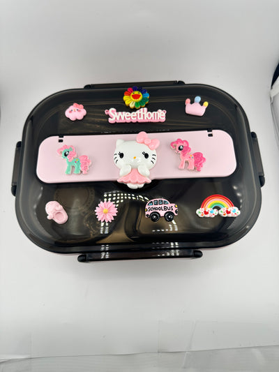Hello Kitty Stainless Steel Bento Box with Utensils