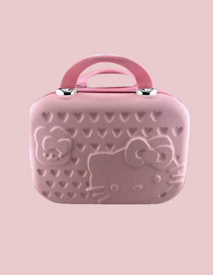 Hello Kitty Heart Pink Hardshell Makeup case