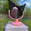Kuromi Bling Rhinestone Vanity Stand Mirror- Black & Pink