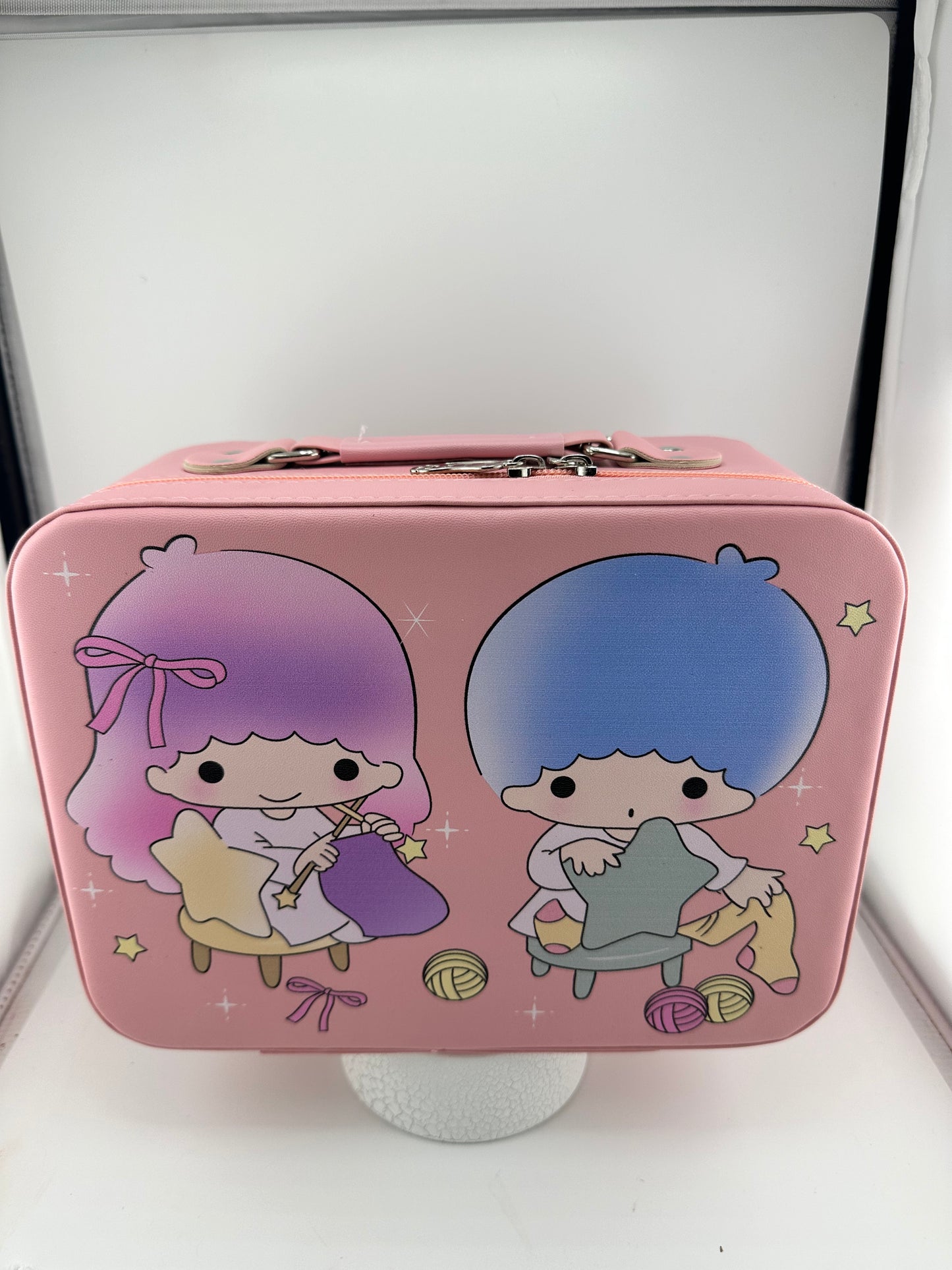 HK Twin Stars Pink Makeup Case