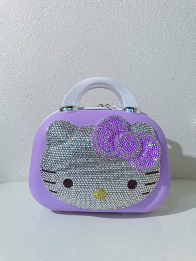 Hello Kitty Rhinestone Bling Travel Case- Purple