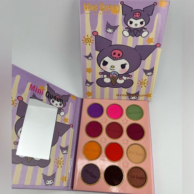 Mini Queen Kuromi Colorful Eyeshadow palette- 12 colors!