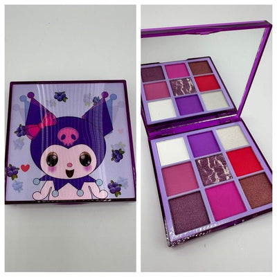 Kuromi Purple Eyeshadow Palette- New - 9 pan