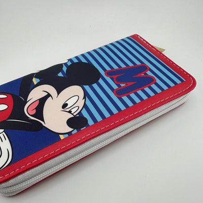 Mouse Red and Blue Zipper Wallet New