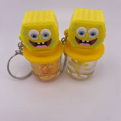 Spongebob Squarepants 2 Pack Lip Gloss Tint keychains- new